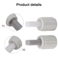 thumbnail image 2 of Toilet Soft Close Hinges Toilet Cover Seat Hinge Set Replacement Lid Hinges Plastic Rotating Damper Mounting Fixing Connector, 2 of 5