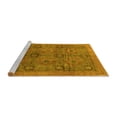 thumbnail image 2 of Ahgly Company Machine Washable Indoor Rectangle Oriental Yellow Modern Area Rugs, 7' x 9', 2 of 4