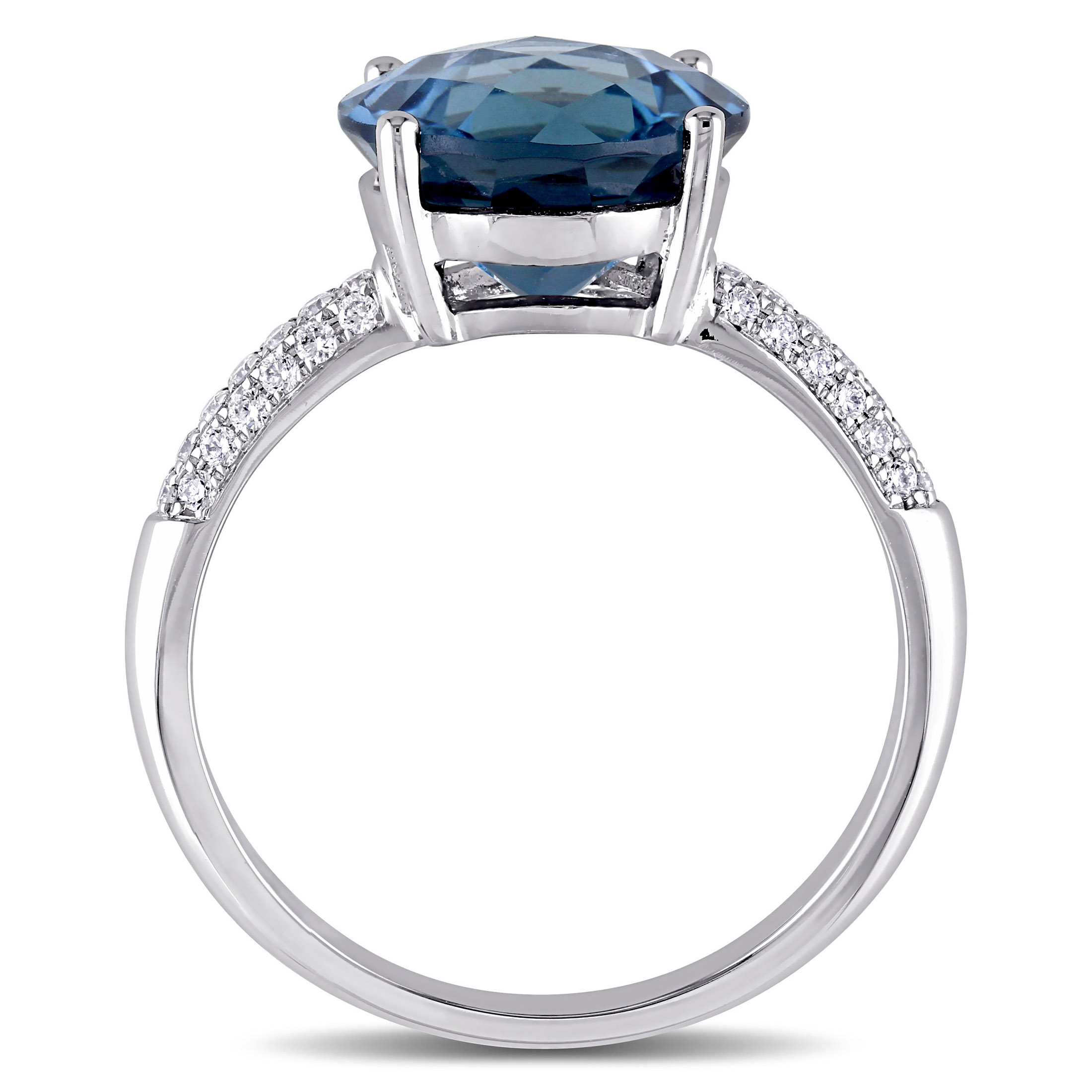 Everly Women's Topaz 14k White Gold Ring