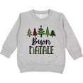 thumbnail image 2 of Inktastic Buon Natale Festive Christmas Trees Toddler Sweatshirt, 2 of 4