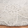 thumbnail image 3 of SAFAVIEH Jardin Natalie Floral Wool Area Rug, Grey/Ivory, 6' x 6' Round, 3 of 11