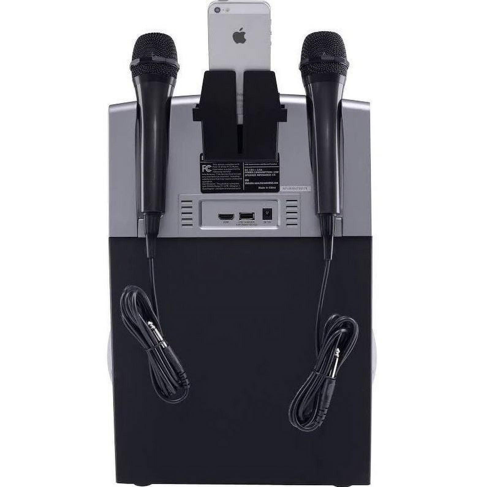 Karaoke USA WK760 All-In-One Wi-Fi Multimedia Karaoke System With 7" LCD Touch Screen, Recording and Bluetooth Speaker