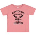 thumbnail image 3 of Inktastic Handpicked for Earth by My Nana in Heaven with Angel Wings Boys or Girls Baby T-Shirt, 3 of 5