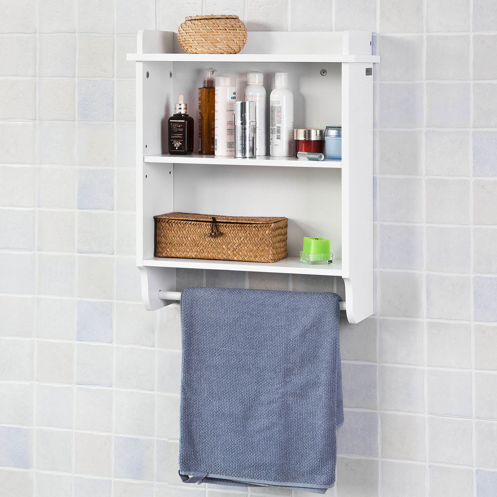 Haotian Frg239 W Wall Mounted Bathroom Shelf Kitchen Cabinet