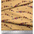 thumbnail image 3 of Soimoi polyester Crepe Fabric Colorful Bird Printed Craft Fabric by the Yard 42 Inch Wide, 3 of 3