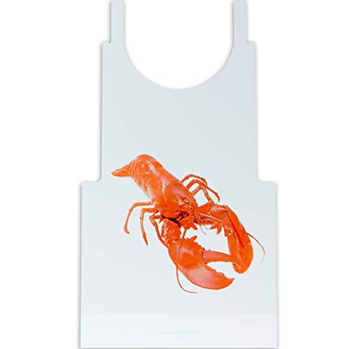 Heavy Duty, Fun Design Lobster Bibs 50 Pack. Large, Disposable Plastic