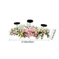 thumbnail image 5 of Artificial Simulation Peony Table Candelabra Flower Wedding Party Table Centerpieces Fascia Artificial Peony Flower Table Candle Centerpiece – Pink, 5 of 5