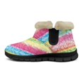 thumbnail image 5 of Psesaysky Rainbow Printing Snow Boots for Women Warm Lined Non Slip Winter Boots Wide Toe Comfortable Winter Boots, 5 of 7