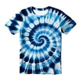 thumbnail image 2 of Toddler Boys T-shirt Rainbow Tie Dye Swirl Short Sleeve Crew Neck Youth Summer Tees Size 3-4T, 2 of 3
