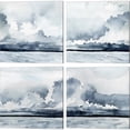thumbnail image 1 of Great Art Now Passing Rain Storm by Emma Caroline 4 Piece Canvas Art Set Each 14W x 14H, 1 of 5