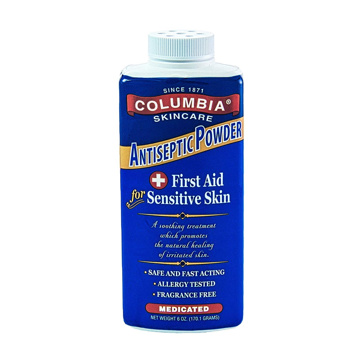 Columbia Skincare Medicated Antiseptic Powder for Sensitive Skin (6 oz