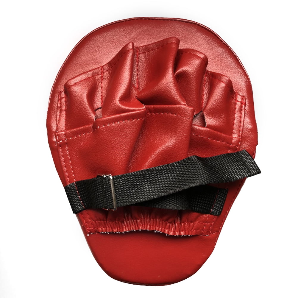 Punching Mitt Boxing Gloves Pad PU Leather Muay Thai Children Portable Training 