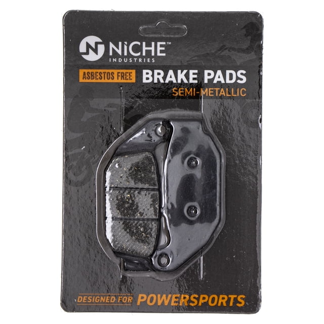 Niche Rear Brake Pad Set for Honda CRF250L Semi-Metallic Motorcycle 519-KPA2461D