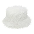 thumbnail image 1 of Winter Striped Knitted Hat, Edgeless Curled Design for Outdoor Warmth, Thick Woolen, 1 of 9