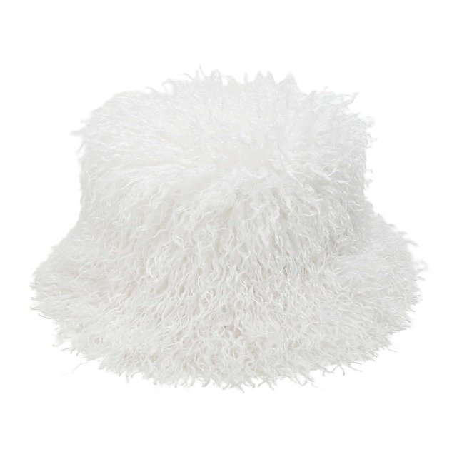 Winter Striped Knitted Hat, Edgeless Curled Design for Outdoor Warmth, Thick Woolen