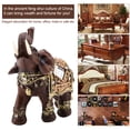 thumbnail image 6 of MGAXYFF Lucky Feng Shui 6” Elephant Wood Grain Decorative Figurine, 6 of 8