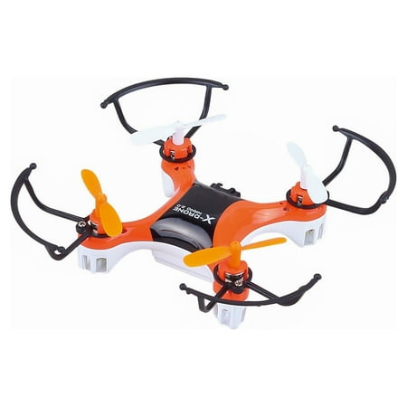 MyePads X-Drone Nano 2.0 Aerial R/C Drone Quadcopter with Protectors - Orange