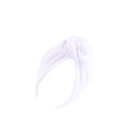 thumbnail image 1 of Guardurnaity Turbante Hijab musulmán con nudo de 2 capas, gorro elegante con cubierta en espiral, gorro de cabeza ancha, gorros de moda, accesorios Sombreros Blanco, 1 of 6