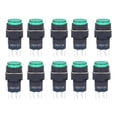 thumbnail image 2 of 25 Unids Momentáneo Interruptor de Botón Autoblocante 8 Pin Redondo con Luz 24V BEMBLA1622DSY 16mm (Verde), 2 of 8