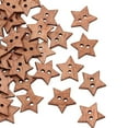 thumbnail image 5 of Yesbay 100Pcs 2 Holes DIY Star Shape Wooden Button Scrapbook Craft Sewing Buttons, 5 of 8