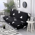 thumbnail image 4 of Futon Sofa Slipcover Elastic Armless Sofa Cover Furniture Protector For Sofa Bed Without Armrests, 4 of 4