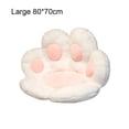 thumbnail image 3 of Inteprter Cojín de asiento con forma de pata de gato, cojín de silla Tatami para suelo de felpa de invierno, sofá perezoso para interiores, Decoración del hogar Blanco L L/80*70 cm, 3 of 4