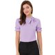 thumbnail image 1 of Top Elegante De BluDe ManCorDe OficiDe Las Camisas Del Cuello De PajariDe Las Mujeres Púrpu3XL, 1 of 6