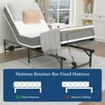 thumbnail image 6 of PPorfamilia Electric Adjustable Bed Base Frame with Wired Remote Head and Foot Incline, Metal Power Platform Bed Base with One Touch Comfort Positions, 600 lbs Capacity, Twin XL, 6 of 9