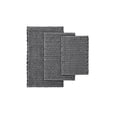 thumbnail image 4 of Madison Park Lasso Yarn Dyed Cotton Chenille Chain Stitch Rug Charcoal 20x30, 4 of 4