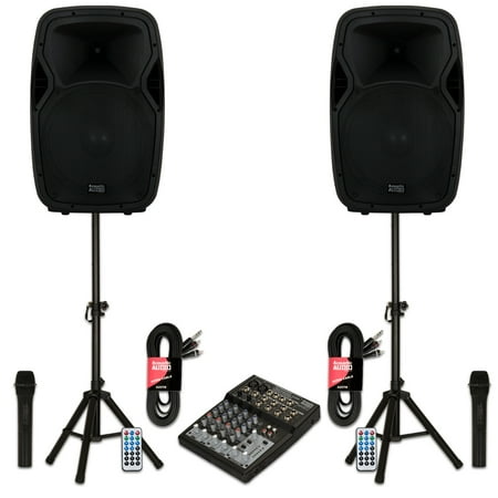 - Acoustic Audio AA15BS Powered 2000 Watts 15