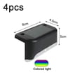 thumbnail image 2 of Luces solares para cubierta, lámpara solar LED impermeable terminada para caminos exteriores, patios, escaleras, escalones y cercas, luz de colores, 2 of 5