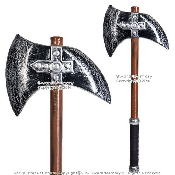 24" Fantasy LARP Foam Danish Axe Latex Video Game Weapon Anime