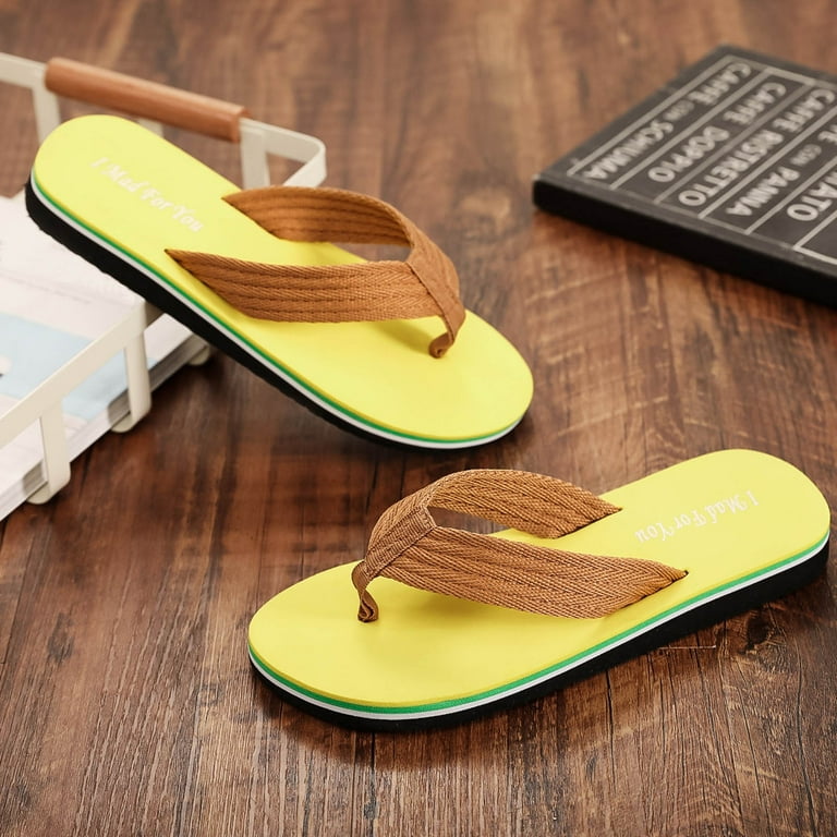 Breathable Shoes Men s Flat Flip Flops Home Slipper Summer Beach