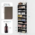 thumbnail image 3 of GADE over the door storage organizer, 5 pockets, 10 mesh pockets, 44 lbs capacity - for bedroom, bathroom, nursery, 3 of 7