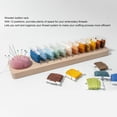 thumbnail image 3 of Embroidery Floss Bobbin Rack, Exquisitely Polished Embroidery Floss Bobbin Wooden Inserts With 12pcs Floss Bobbin For Craft, 3 of 8