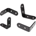 thumbnail image 1 of Soportes de esquina de acero inoxidable en ángulo recto - Soportes de fijación de esquina en forma de L de metal de 90 grados para estantes Junta de madera (8 piezas) LingWen 8390605783968, 1 of 1