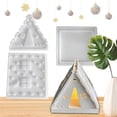 thumbnail image 5 of Candle Holder Molds Silicone Hollow Stars and Moon House Decor, 5 of 5