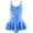 Blue, variant on Girls One Piece Swimsuit Toddler Bathing Suit with Mermaid Scales Printed, Toddler Swimsuit Girl for Adjustable Age 4-5 Years