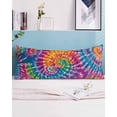 thumbnail image 2 of Colorful Body Pillow Covers, Ethnic Modern Abstract Watercolor Tie-Dye Soft Bed Throw Pillowcases Breathable Cooling Long Lumbar Body Pillow Sham Cover for Bed Sofa 20''x54'', 2 of 7
