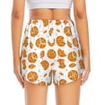 thumbnail image 2 of Lsque Yellow Biscuit Printed Women's Running Shorts with Liner Pockets,Elastic Quick Dry Workout Athletic Gym Yoga Shorts,Womens High Waist Shorts-XX-Large, 2 of 9