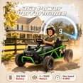 thumbnail image 4 of iYofe 36V Electric Ride on Car, 500W Electric Car for Kids with EVA Wheel, Max Speed 9 mph, Spring Suspension, Adjustable Seat, Bluetooth, Powered Ride on Toys for Big Kids Boys Girls, Green, 4 of 10