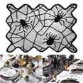 thumbnail image 1 of 6Pcs Halloween Spider Web Pattern Exquisite Party Decorative Placemat Table Mat, 1 of 10
