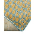 thumbnail image 4 of Jill Zarin Outdoor Collection Area Rug - Cape Town (7' 10" x 10' Oval Yellow and Aqua/Light Blue), 4 of 11