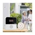 thumbnail image 2 of Wireless WiFi Elderly Caregiver Pager SOS Call Button Emergency SOS Alert System for Seniors Patients Elderly(B), 2 of 5