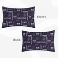 thumbnail image 2 of Logiee Nautical Style Sailboat Print Pillow Case,Throw Pillow Covers, Double Sided Plush Cushion Cover for Couch Sofa Bed, Only Pillowcase-16"x24", 2 of 6