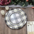 thumbnail image 6 of Balsa Circle 10 Round 13" Black Disposable Paper Charger Plates Buffalo Plaid Wedding Party Tableware Supplies, 6 of 8