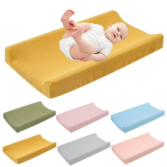 Tuelaly Organic Cotton Soft Changing Pad Cover, Army Green