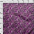 thumbnail image 3 of oneOone Velvet Purple Fabric Tropical Leaf Sewing Craft Projects Fabric Prints By Yard 58 Inch Wide, 3 of 5