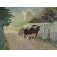 thumbnail image 3 of Jakob Koganowsky 18x15 Black Modern Framed Museum Art Print Titled - Horse Track at the Rest, 3 of 5