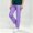 Purple women mid rise straight leg trousers a1, variant on Cagogo Women's Mid Rise Straight Leg Trousers with Pockets Casual Workwear Solid Regular Fit Ankle Pants for Office Party Travel Daily Wear, Hot Pink 2XL